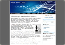 Screen shot of Word Press web site