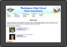 Washington High School Chess web site